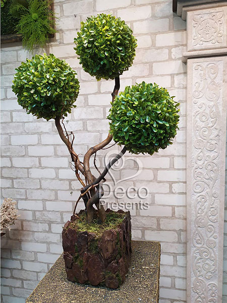 Buy artificial boxwood tree for business center, USA, Canada, Australia