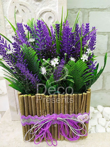 Buy artificial flowers in pots for cafe tables in the USA, France, Norway, Finland