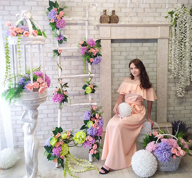 Buy a photo zone with a staircase made of wooden branches, USA, Canada, Australia