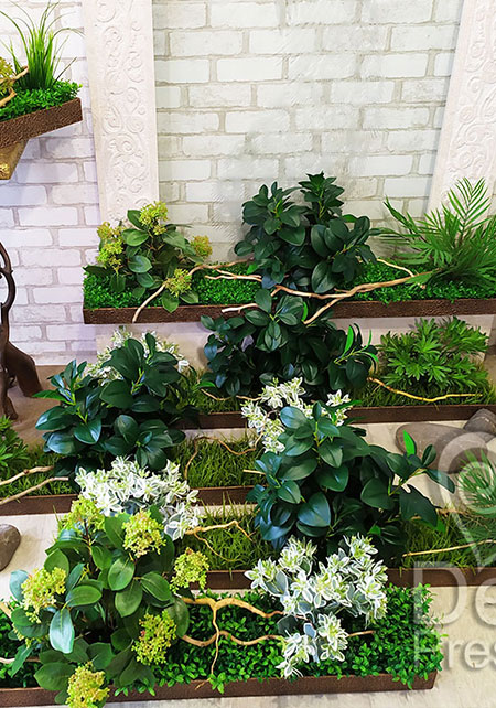 Artificial plants decorative flowerpots for exhibition stand, buy from USA, Australia, Canada, Singapore