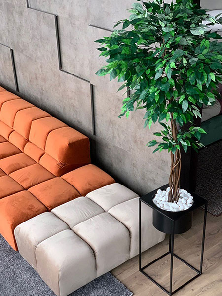 Decorative Artificial plants for furniture store, buy in Germany, UK, Sweden, Finland