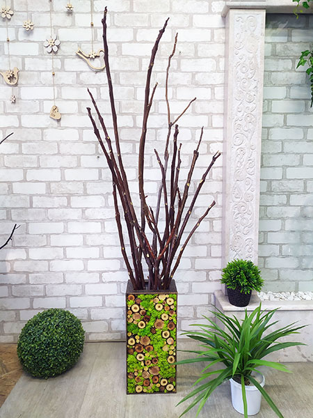 A set of floor vase and 15 pcs of natural branches, buy for a beach photo zone, USA, Australia, Singapore