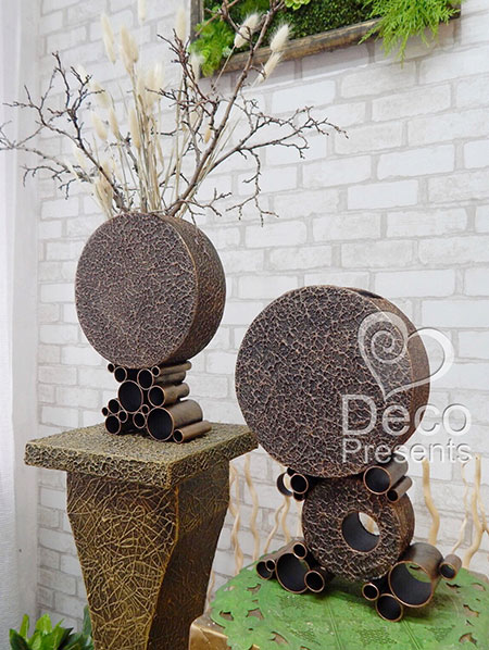 A set of two vases for branches and dry bouquets, buy for home decor