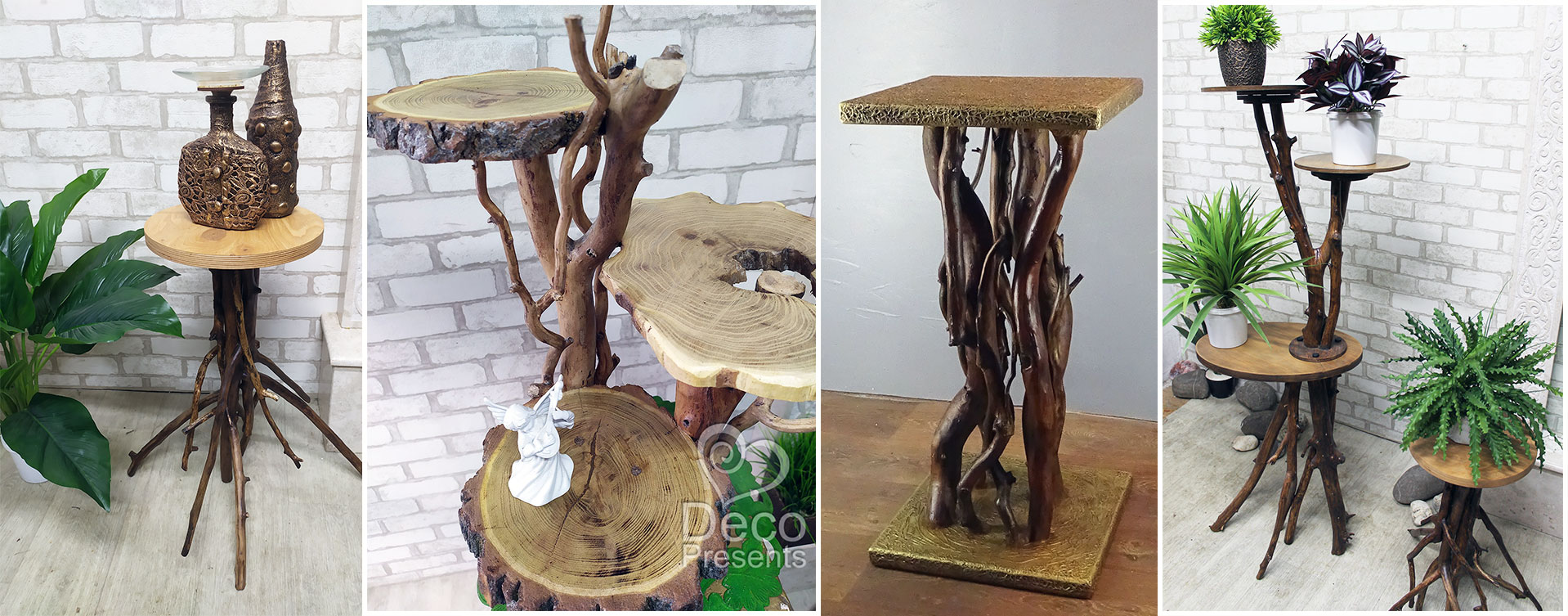 Wooden stands for indoor plants, buy for a cafe, Germany, Austria, Switzerland