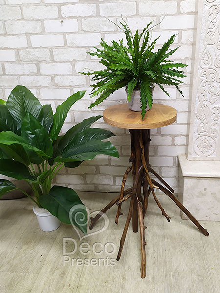 Wooden flower stand, natural wood coffee table, buy in Israel, USA, UAE, Qatar