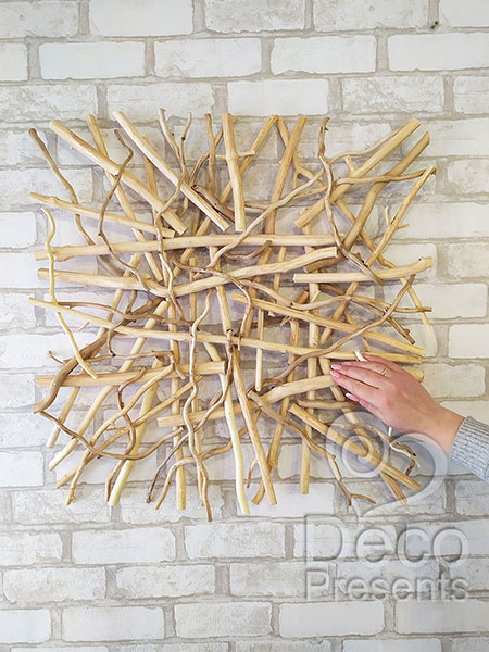 Here you can buy wall decor made of natural wood and wooden branches with delivery to the USA, Canada, Great Britain, Australia, EU.