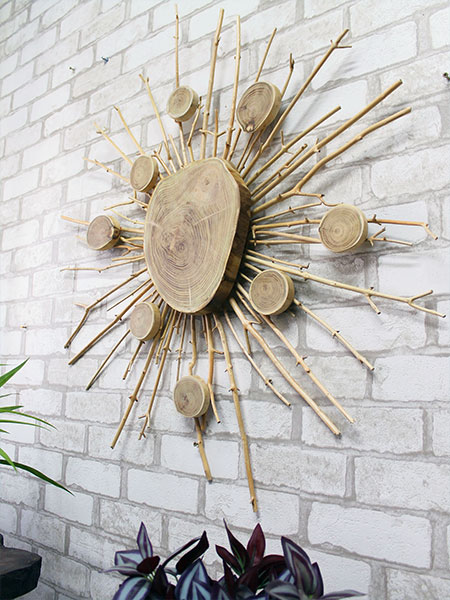 Wall decor made of wood "Sun", buy in Denmark, the Netherlands, Britain