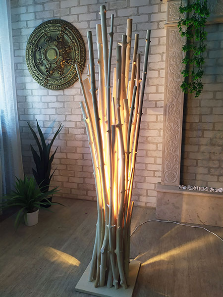 Natural wood lamp, buy in USA