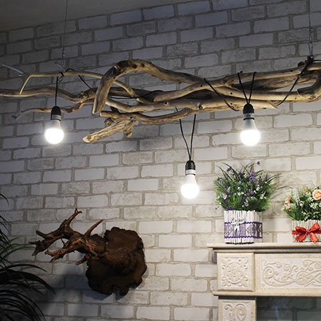 Buy Pendant lamp made of natural branches, Canada, Italy, Spain